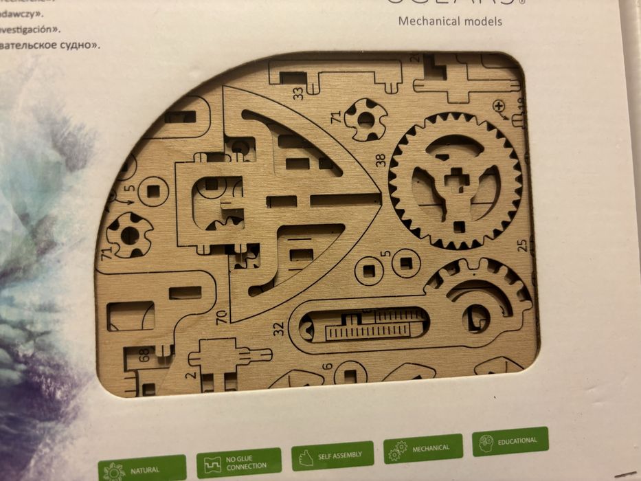 Ugears statek badawczy nowy folia. Research Vessel