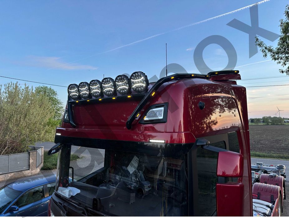 Orurowanie górne ze stali nierdzewnej SCANIA S/R oświetlenie led