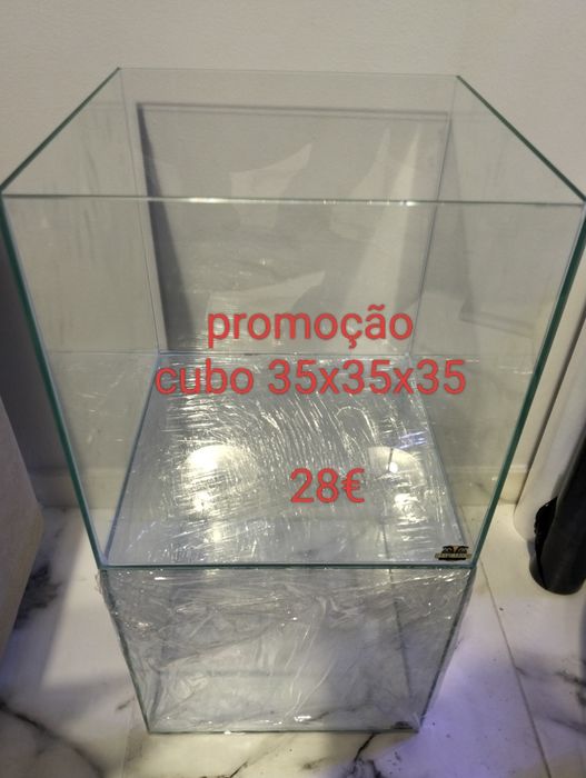 Super promoção aquário cubo 35x35x35