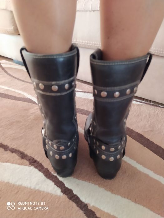 Botas estilo motard senhora 36