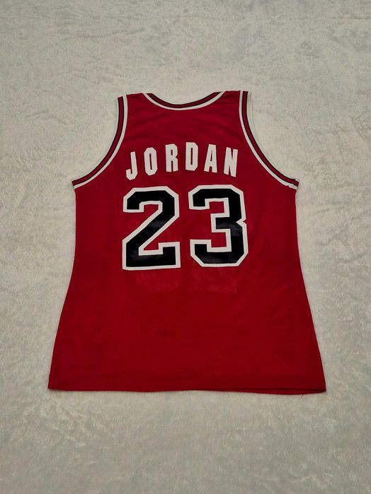 вінтажна червона баскетбольна майка Champion/Michael Jordan Chicago Bulls Jersey
