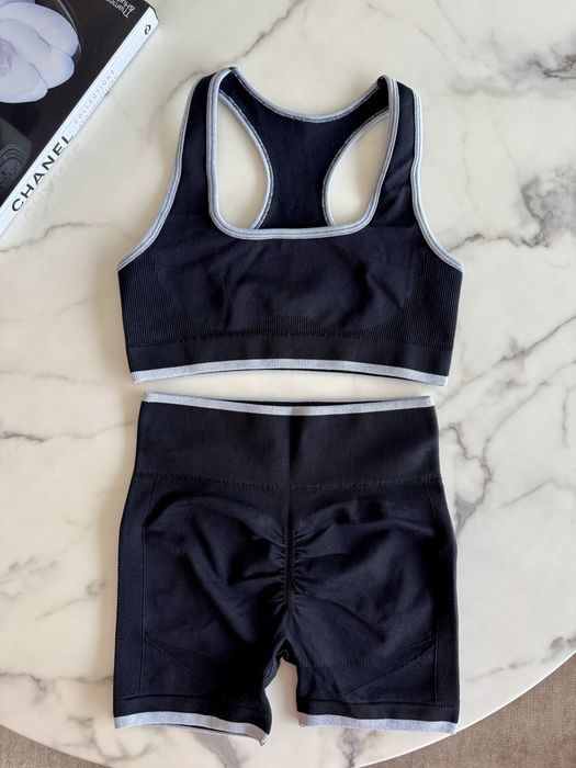 Conjuntos desporto ginásio activewear calção e top