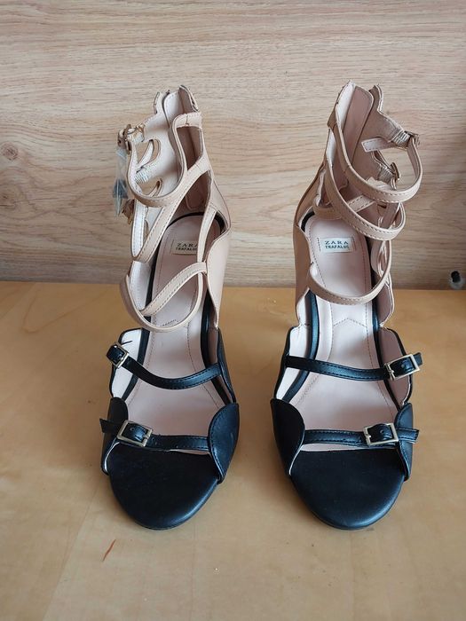 Buty szpilki, sandały, ZARA TRAFALUC rozm.39 dł.wkładki 25 cm.
