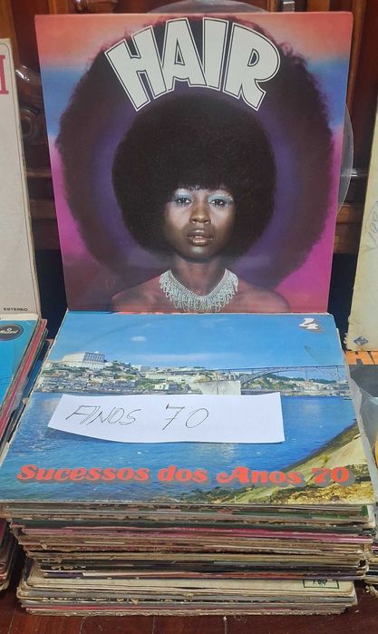 Vários discos de vinil 33 rpm de vários estilos