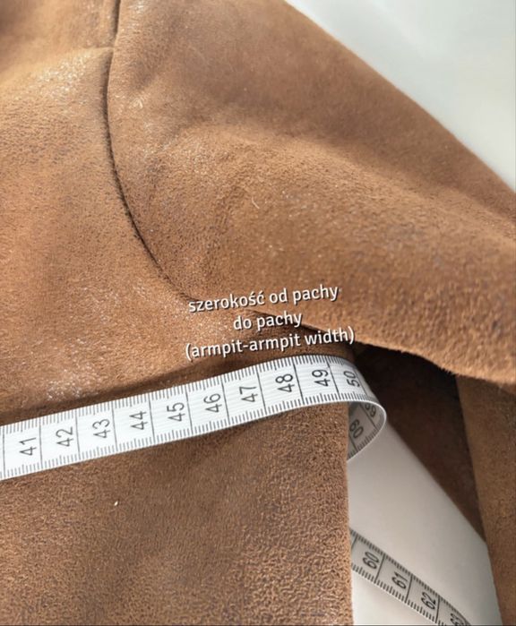Meska kurtka pilotka z kożuszkiem rozmiar S Zara cognac brown