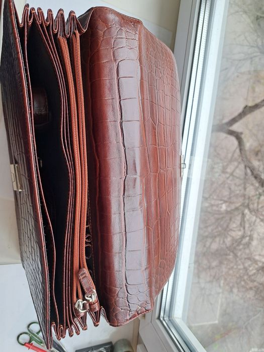 Портфель чоловічий крокодиляча кожа butin