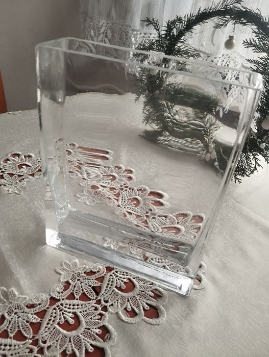 Wazon szklany "książka" prostokąta