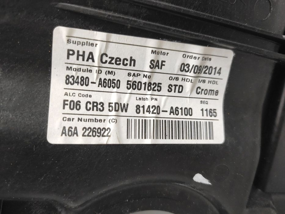 Elevador vidros trás direito HYUNDAI i30 (GD)
