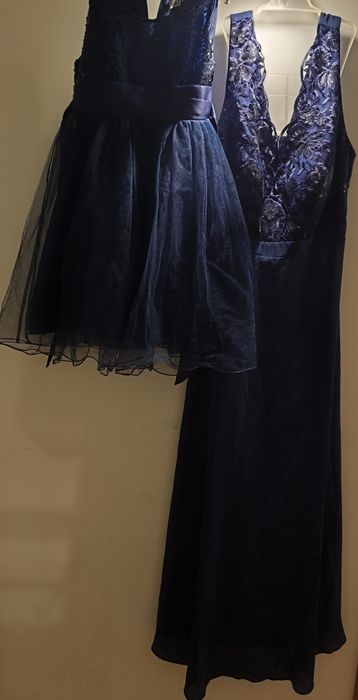 Sukienki córka r.128, mama r.44 i buty 28, 39 Polecam!