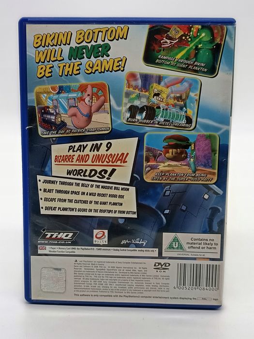 spongebob squarepants creature from the krusty krab sony playstation 2 ps2