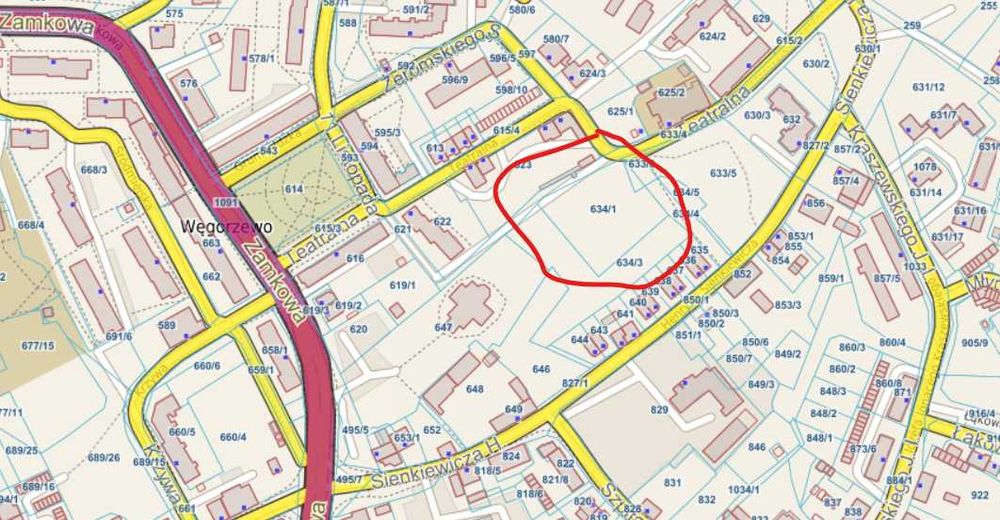 Działka inwestycyjna Węgorzewo