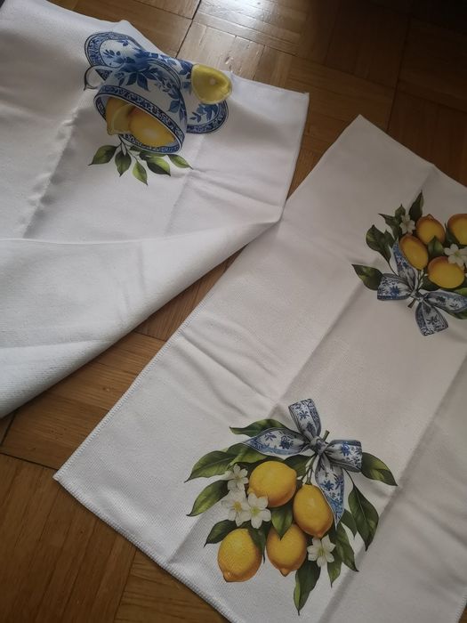 Ręczniki kuchenne w cytryny