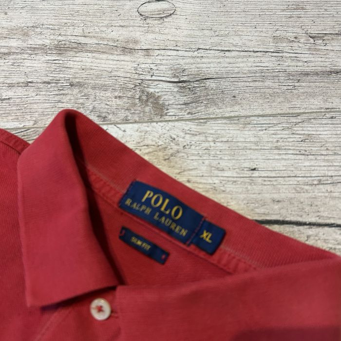 Czerwona męska koszulka Polo Ralph Lauren