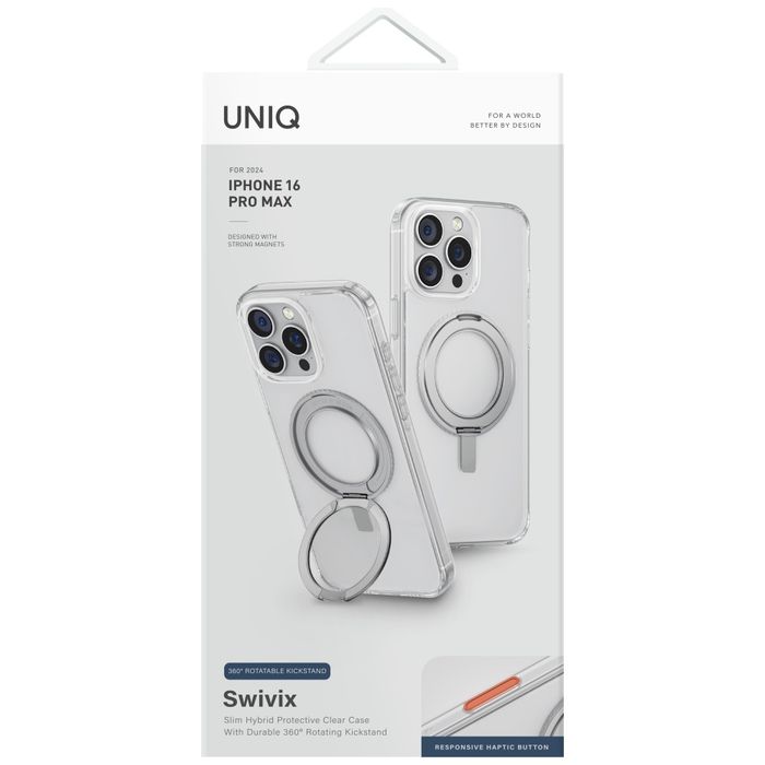 Etui UNIQ Swivix do iPhone 16 Pro Max    360 Rotating Kickstand