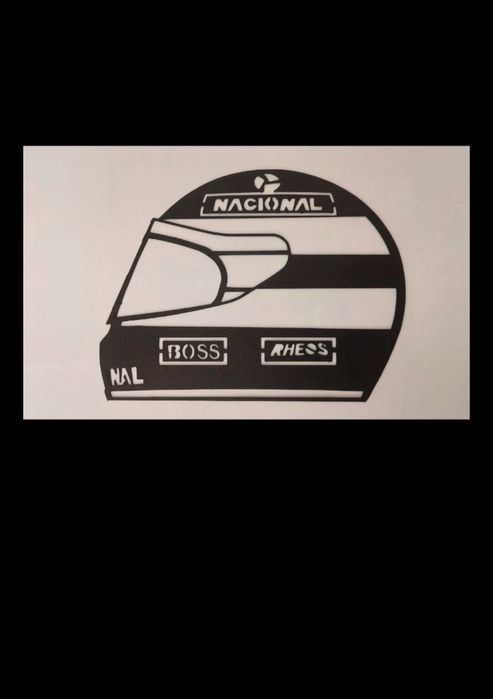 Ayrton Senna capacete wall decor F1
24cm de largura
Se quiser tenho no