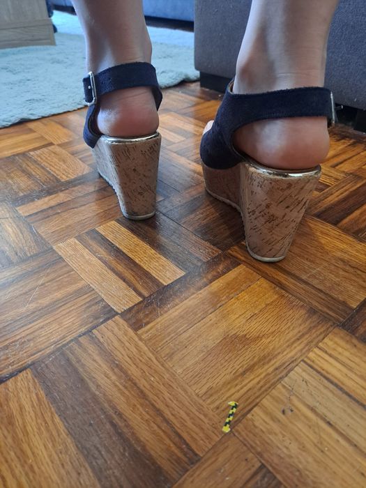 Calçado mulher azul