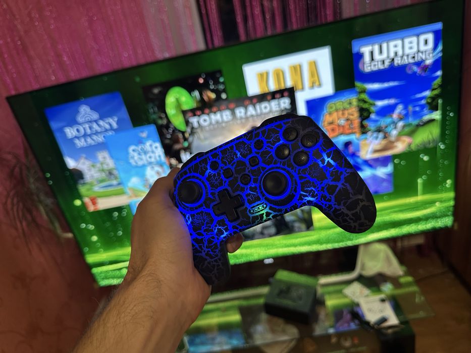 Бездротовий геймпад, беспроводной джойстик с USB з підсвіткою RGB