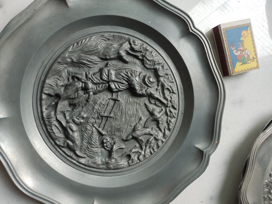 5 Сувенірні декоративні металеві тарілки