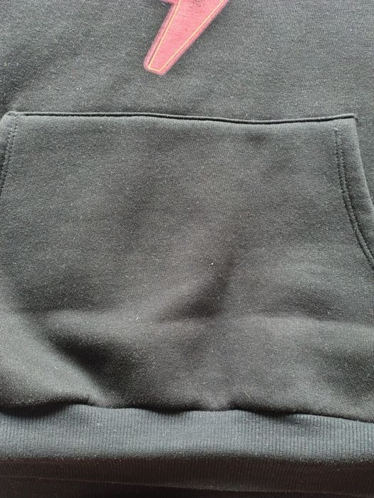 Bluza AC/DC z kapturem czarna XL na polarze