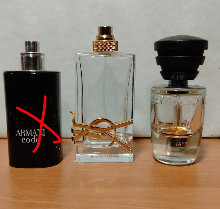 Пусті флакони від парфуми