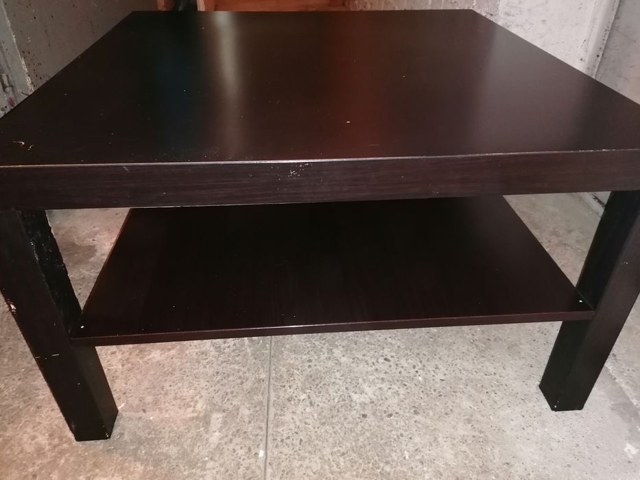 Stolik kawowy Ikea Lack z dolną półką  78x78cm