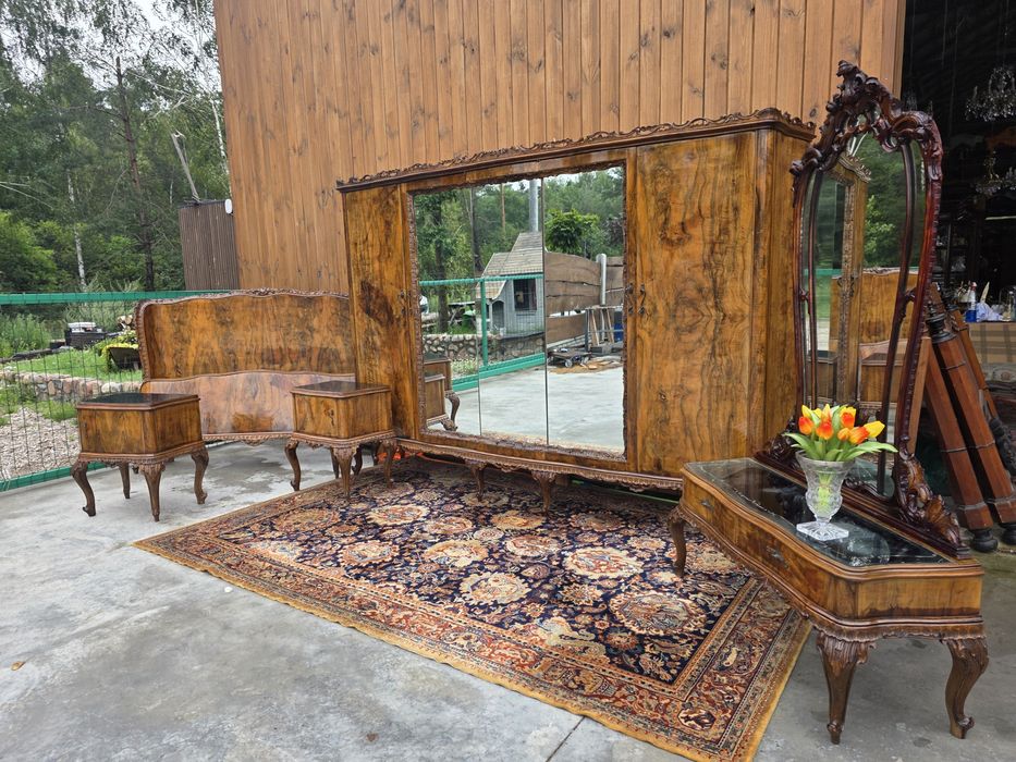 Sypialnia ART DECO barok orzech komplet #1912 Stylowy Węgrów