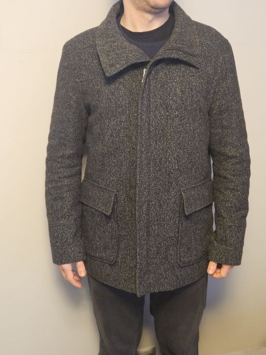 Męski ciepły płaszcz,  rozmiar L