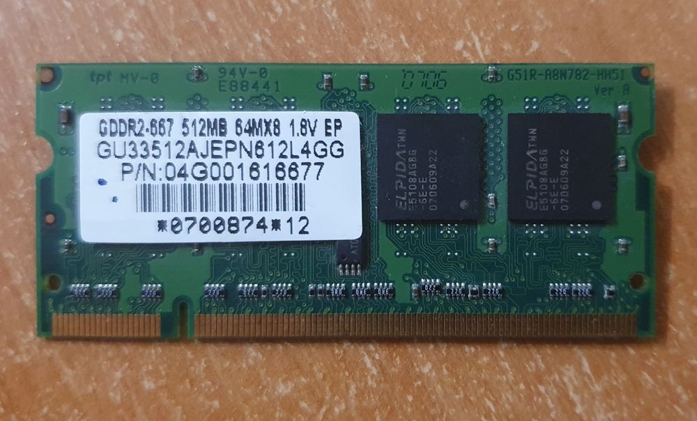Оперативна память ddr2-667 512мб