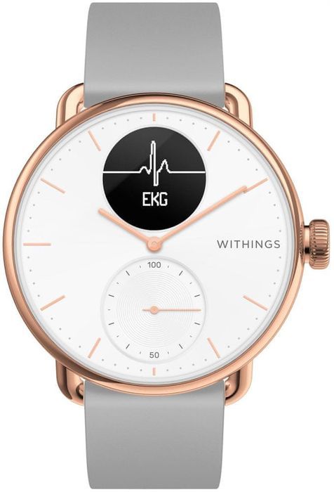 uszkodzony smartwatch withings scanwatch hybrid złoty opis