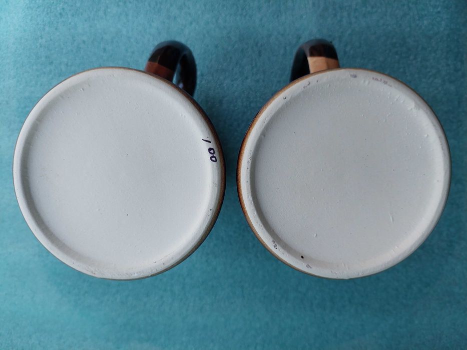 2 пивные глиняные кружки 0,5 л. НОВЫЕ.