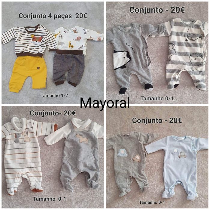 Várias roupas de bebé menino - Mayoral