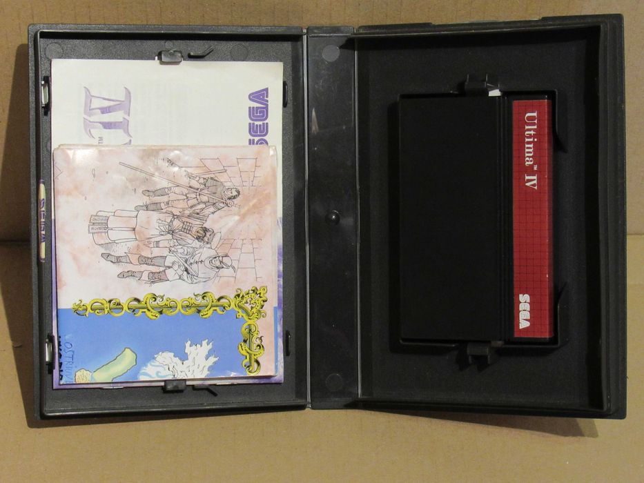 Jogo Sega Master System Ultima IV completo com mapa