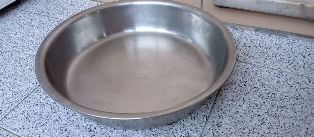 Tabuleiro redondo de inox