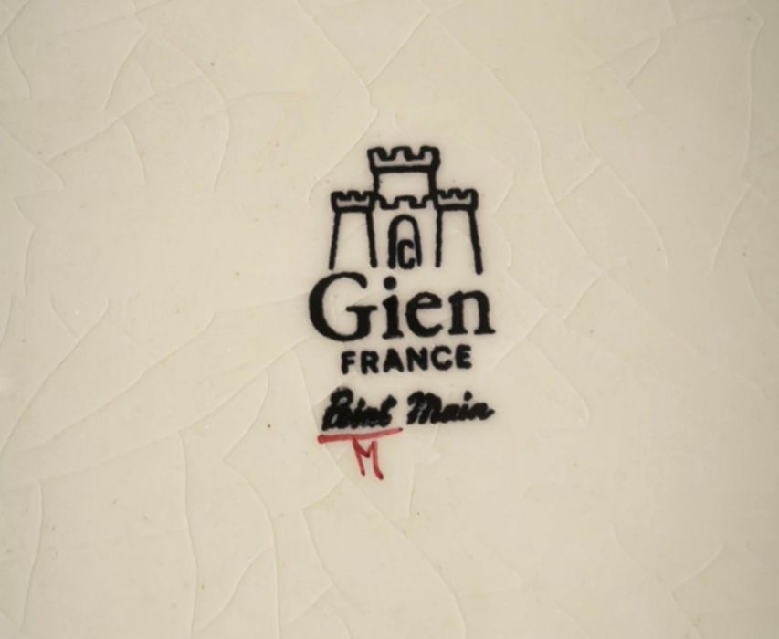 Serviço de jantar Gien(France) modelo super exclusivo " A LA CORNE D'ABONDANCE" para 6 pessoas (24 Peças)