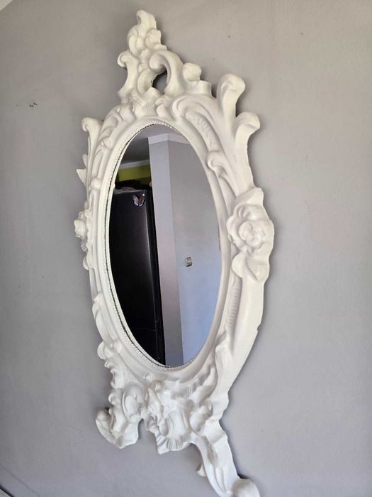 lustro w gipsowej ramie  85x52