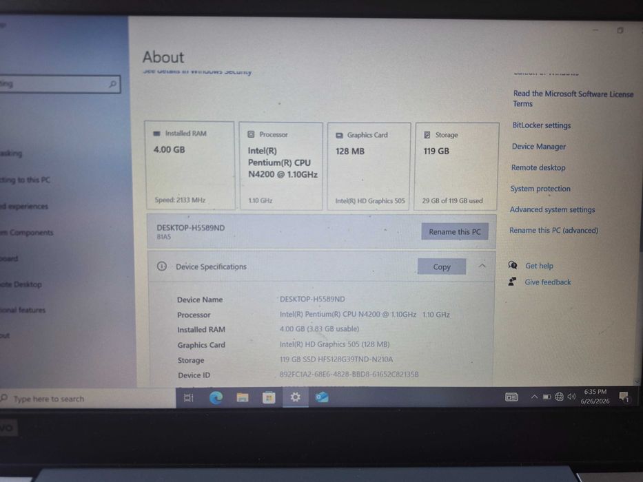 Ноутбук Lenovo ideapad