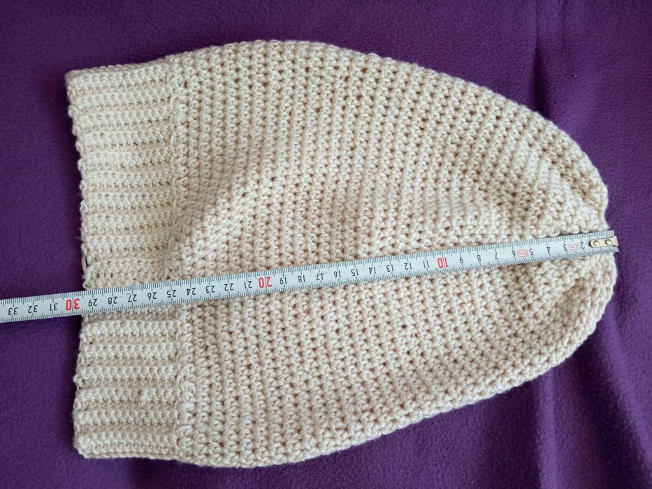 Handmade ręcznie robiona czapka silk+cashmere