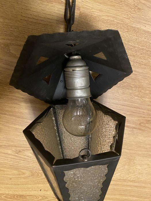 Stara lampa wisząca Vintage