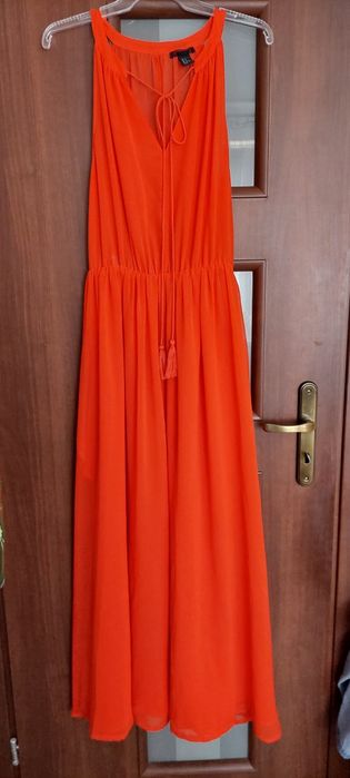 Czerwona suknia h&m M-L
