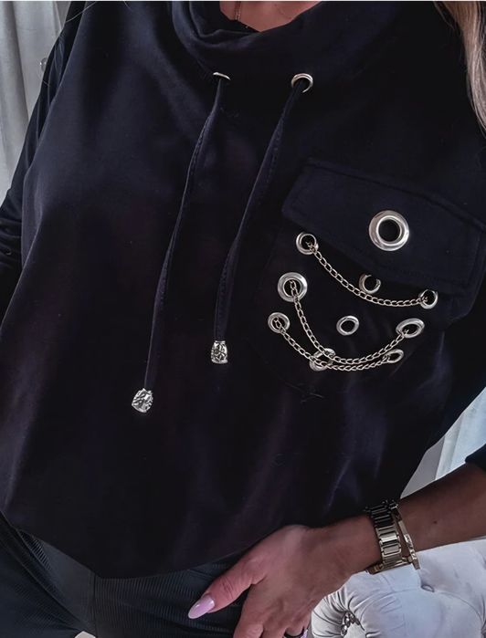 Bluza dresowa z łańcuchami Elite