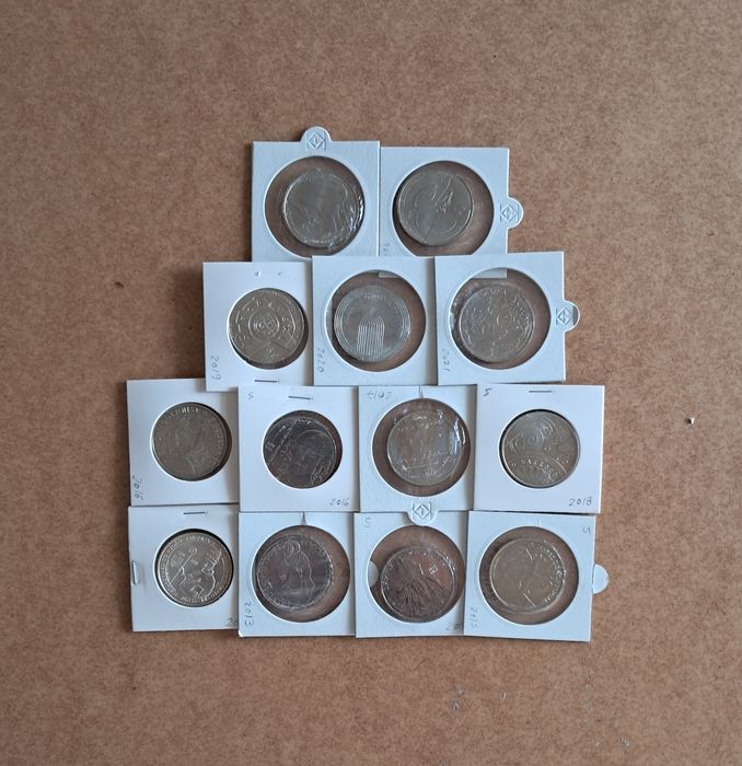 Moedas UNC de 5€ - Comemorativas de Portugal