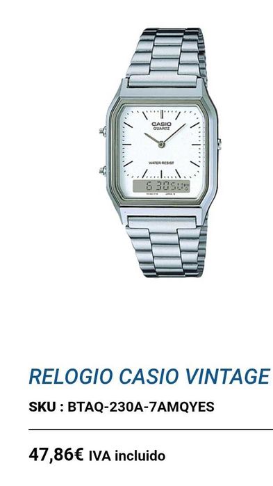 Relógio Casio Vintage