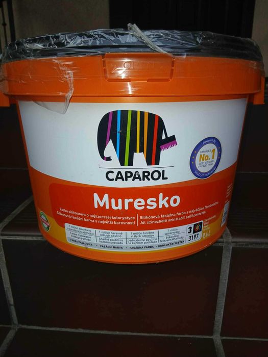 Farba elewacyjna silikonowa Caparol Muresko fasadowa hydrofobowa 10l
