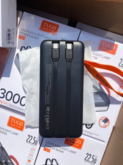 Є ОПТ.Повербанк(power bank) Tugii  Y300 30000мАг 22.5W для ЗСУ