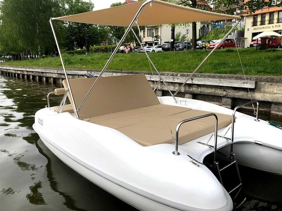 Katamaran Solemaran Coco, rower wodny, platforma pływająca