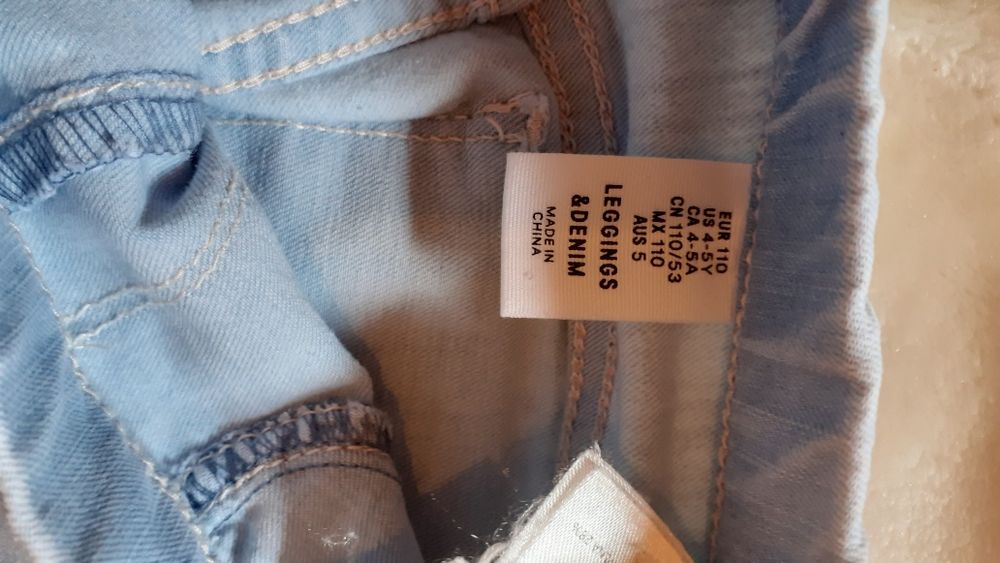 Vestido 5/6anos e leggins ganga 4/5