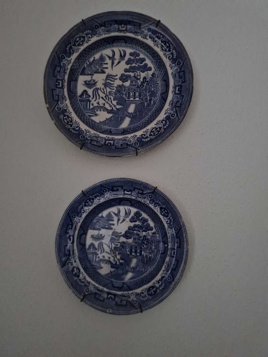 19th-Century Staffordshire Plates by J.M.& S