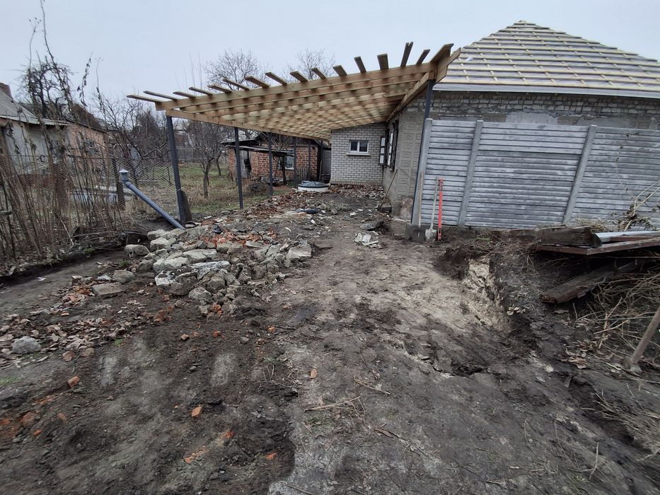 Покрівельні роботи,кладка газоблоку, бетонування