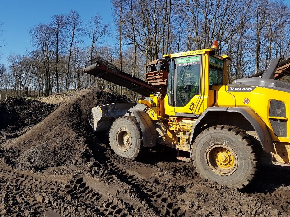 Ziemia pod trawę, wyrównanie terenu