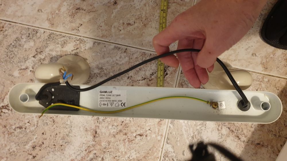 Candeeiro teto  parede